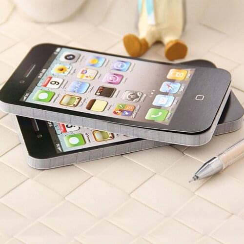 1PC Cute Creative Arrival Sticky Post Note Paper Cell Phone Shaped Memo Pad Gift Notebook Stationery Office School Supplies