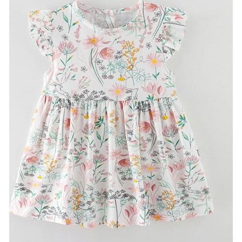 100% Combed Cotton Baby Girl Clothes Casual Kids Babydoll Princess One-piece Long Sleeve Girls Striped Bebe Dress for Girls Tops