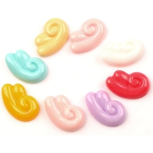 50Pcs 18x11mm Mixed Resin Bowknot Cabochon Flatback Decoration Crafts Embellishments For Scrapbooking Diy Accessories