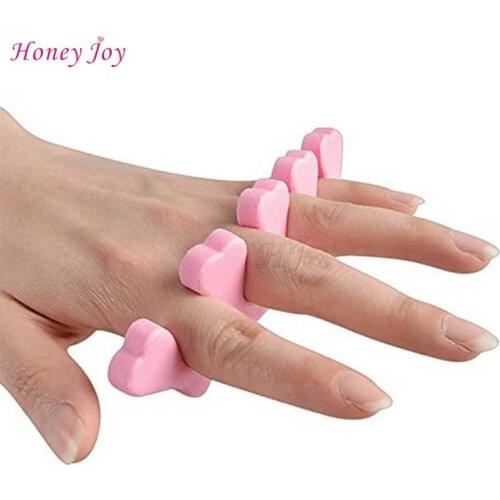 50pcs/lot EVA Soft Sponge Foam Finger Toe Separator Nail Art Salon Pedicure Manicure Tool Feet Care Beauty Bracket Accessories
