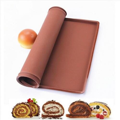 Flexible Soft Silicone Swiss Roll Mold Pastry Cake Cookie Baking Sheet Pad Non-stick Rolling Mat Pastry Accessories Grill Tools