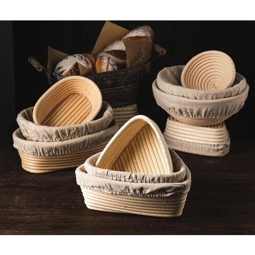 Hot Sale Round Indonesian Rattan Bread Fermentation Basket Baking and Drying Storage Fermentation Basket Kitchen Supplies