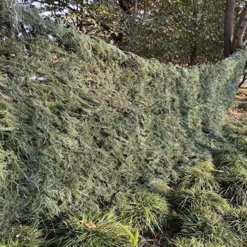 Camouflage Ghillie Suit Handmade Knitting 125x150cm Hunting Shooting Mens and Womens Cloak Camouflage Net Military Exhibition