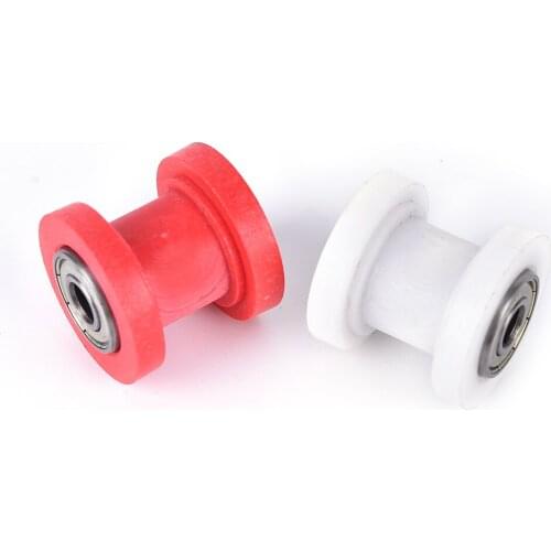 Wheel Guide Motocycle Accessories Roller Tensioner Pulley Motorbike Chain JETTING 8mm 10mm Red White 1pcs Motorcycle
