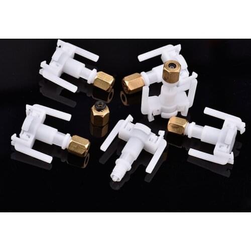 10 PCS eco solvent DX5 XP600 Damper Connector for Mimaki JV33 160 130 JV5 TS3 TS5 Pipe Copper Screw