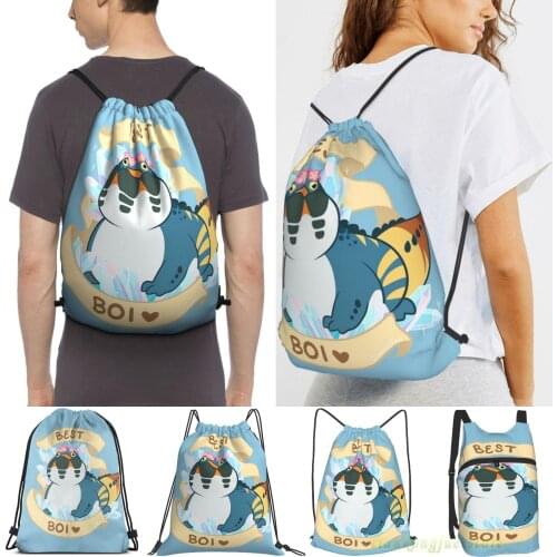 Men Outdoor Travel Drawstring Backpack Bags Dodogama Best Boi (Monhun World) Women 2021 Sports Travel Bag Fitness Swimming Bag