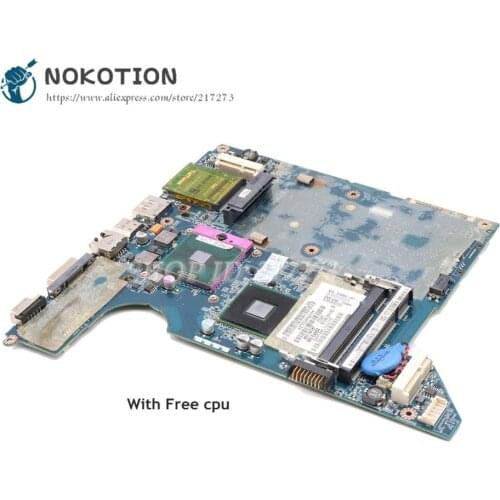 NOKOTION For HP DV4 DV4T-1400 Laptop Motherboard 572952-001 486724-001 JAL50 LA-4101P GM45 DDR2 with Free CPU