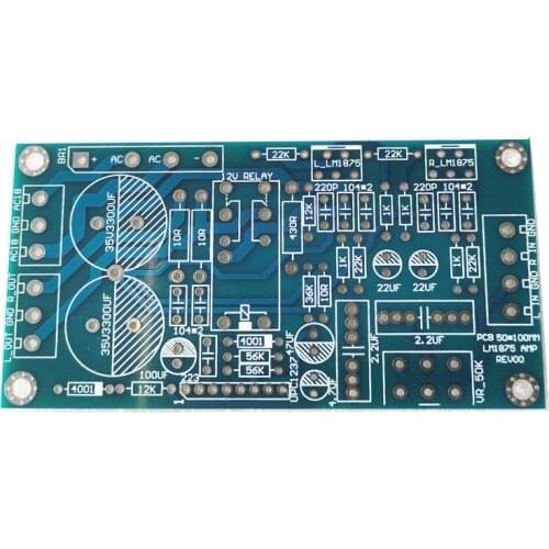 Lm1875 30W*2 amplifier board pcb No electronic components