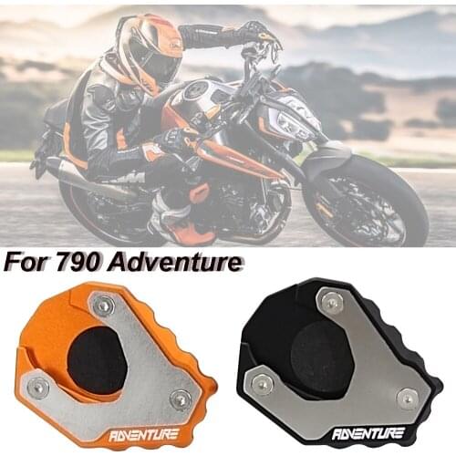 For 790Adventure R 790 Adventure Kickstand Side Stand Pad Foot Sidestand Enlarge Extension Plate Support Pad