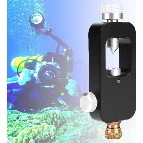Underwater Diving Oxygen Bottle Converter Connector Air Tank Regulator Adapter Snorkeling Underwater Breathing Device