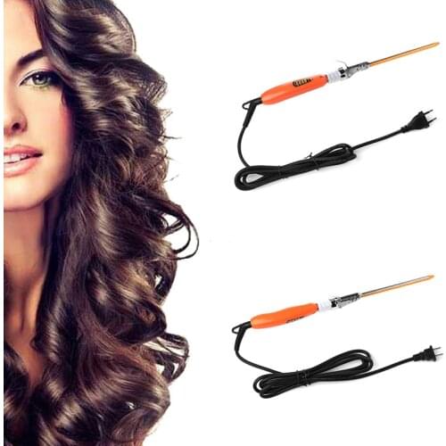 9mm 360° Rotating Electric Hair Salon Curler Tool Ceramic Curling Iron Wand Hair Modeling Styler