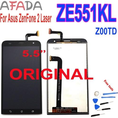 AFADA 5.5'' LCD for Asus ZenFone 2 Laser ZE551KL Z00TD LCD Display Touch Screen Digitizer Assembly with Frame and Free Tools