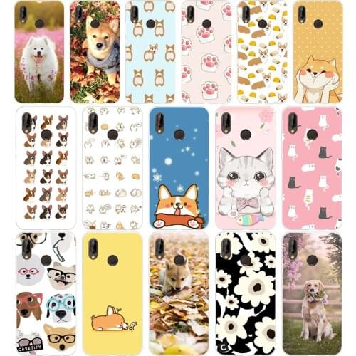 107AA Shiba Inu Dog Puppy Silicone TPU Protective Cover Phone Case On For Huawei P20 30 Pro Lite Case Soft