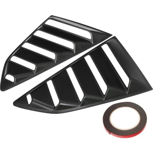 2PCS Rear Window Quarter Side Vent Window Louvers Scoop Cover for Camaro, 17x10x1.6 Inch, Self-adhesive