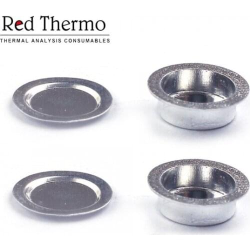 30/40 μl Aluminum concavus pan and lid for NETZSCH NGB814672/NGB814673 DSC crucibles TGA crucible Red Thermo100pcs/lot