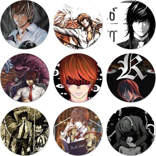 58mm Light Yagami Badge Brooch Pin Accessories For Clothes Backpack Decoration gift