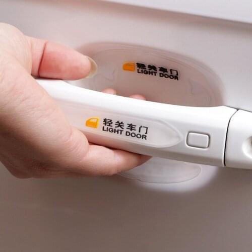 8pcs/set Car Door Sticker Scratches Resistant Cover Auto Handle Protection Film Exterior Accessory Car Decor Car Stickers