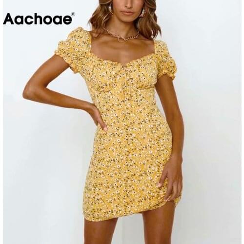 Летние платья больших размеров Aachoae China At AliExpress