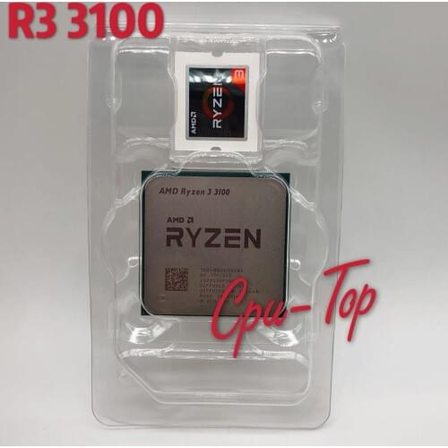 AMD Ryzen 3 3100 R3 3100 3.6 GHz Quad-Core Eight-Thread 65W CPU Processor L3=16M 100-000000284 Socket AM4 New but without cooler