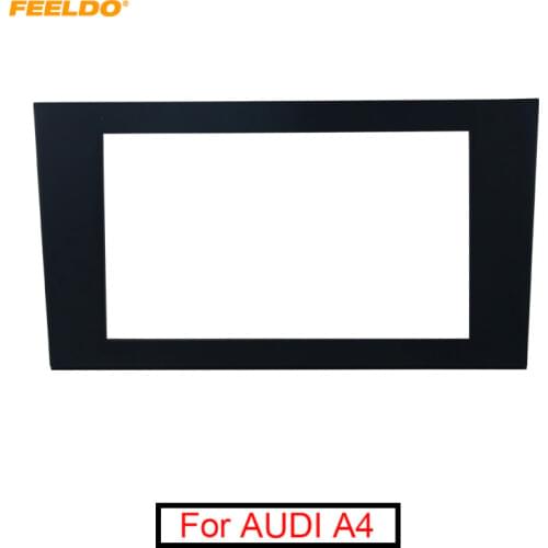 FEELDO Car 2DIN Radio Stereo Fascia Trim Panel Frame Installation Mount Adapter Kit For AUDI A4(B7)2005-2008/SEAT Exeo 2009