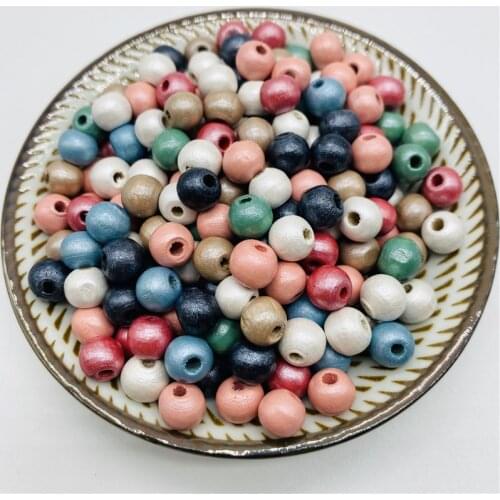 6mm 8mm 10mm Wood Beads Round Loose Spacer Beads For Jewelry Making DIY Bracelet Necklace Accessories