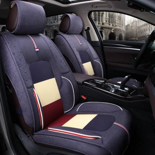 3D Car Seat Cover Fiber hemp Cushion Car Styling For Toyota Camry 40 Corolla RAV4 Verso FJ Land Cruiser LC 200 Prado 150 120