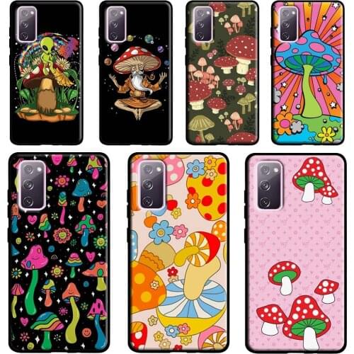 Hippie Mushroom Frog shrooms Case For Samsung Galaxy S20 FE S21 Ultra Note 20 Note9 Note10 S8 S10 S9 Plus S10e Coque