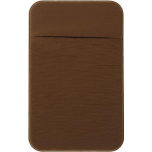 Mobile Phone Credit Card Wallet Holder Pocket Stick-On Adhesive Elastic Tool 20CA