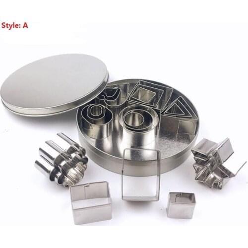 DHL shipping 24pc/set Stainless Steel Fondant Cake Pastry Biscuit Cookie Cutter Sugarcraft Baking Mold DIY Cake Decoration Tools