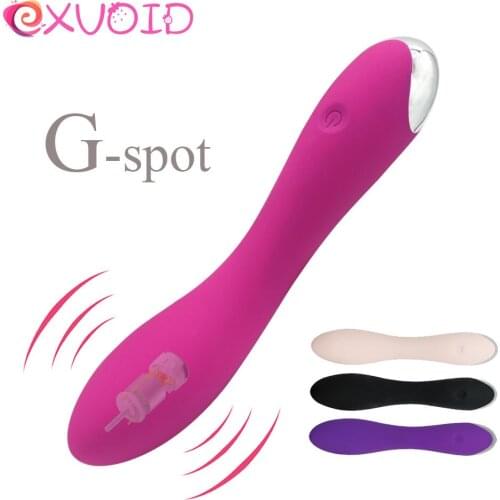 EXVOID Vibrators Sex Toys for Women G-spot Massage Strong Vibration Magic Wand AV Stick Silicone Dildo Vibrator Adult Products