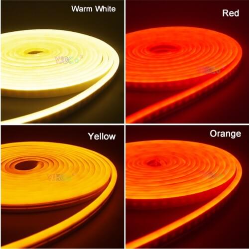 5m DC12V Flexible Led Strip Neon Tape SMD 2835 Soft Rope Bar Light 120leds/m Silicon Rubber Tube Outdoor Waterproof light