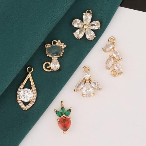 HAOSAW 6Pcs Jewelry Accessories/DIY Making/Choose/Charms/Multi Shape/Earrings Pendants/Hand Made/Jewelry Findings & Components