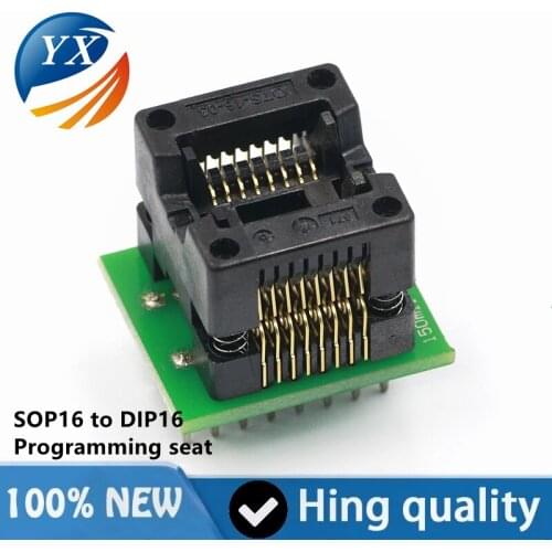 IC test seat narrow body SOP16 to DIP16 burning seat programming seat IC test seat 1.27mm test seat