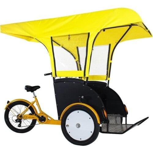 Commercial Mobile Passenger Cargo Bike Delivery Front Loading Adult Tricycle Electric Rrickshaw for Business
