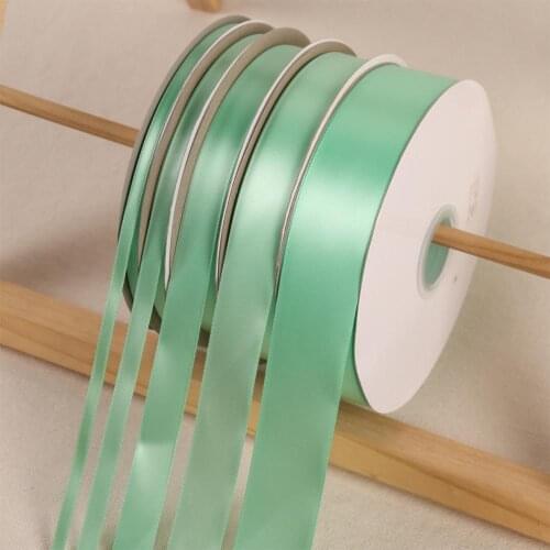 Mint Color Ribbon 100 Yards/Roll Polyester Ribbons Wedding Party Christmas Home Decoration Cake Gift Box Wrap DIY Accessories