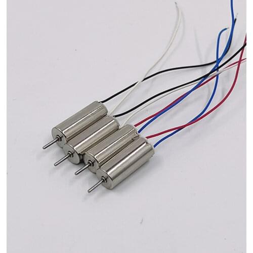 4pcs/lot 615 6mm*15mm Mini Tiny Coreless Motor DC 3V 3.7V 50000RPM Ultra-High Speed Engine CW+CCW DIY RC Drone