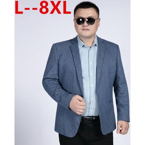 Plus big size 10XL 8XL 6XL 5XL Mens Long Sleeve Suit Jackets, Slim Design Blazer Men, Business Wedding Party Male Suit Coats
