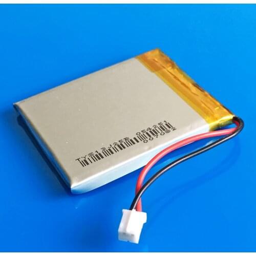 3.7V 1500mAh Rechargeable lipo Lithium polymer battery JST PH 2.0mm 2pin 504050 for MP3 GPS DVD bluetooth speaker camera