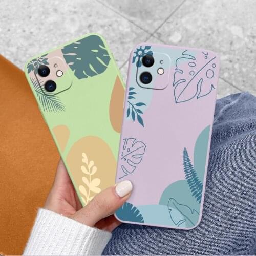 Oasis Silicone Phone Case For iPhone 11 12 Pro Max Mini Pro Soft Back Cover On iPhone Max X XR XS MAX SE2020 8 7 6 6S Plus