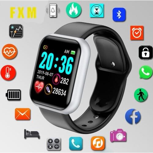 Smart Watch Men Women Kids Heart Rate Blood Pressure Clock Smartwatch Bluetooth Connect Fitness Movement Android IOS Watch Smart