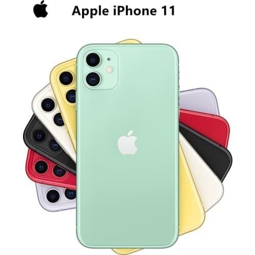 Used Apple iPhone 11 6.1 inch Unlocked Smartphone Full Retina OLED Display 4G LTE Dual 12MP Camera A13 Chip IOS Mobile Phones