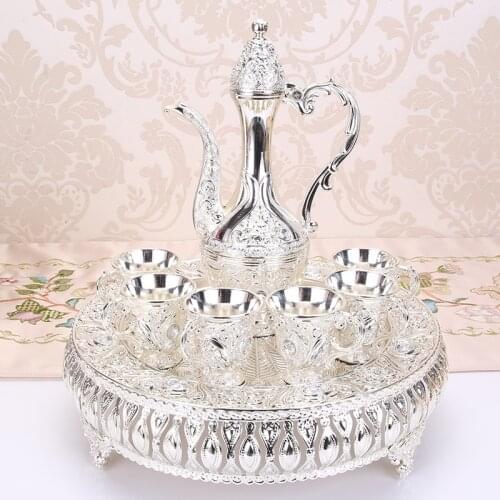 European-style jugs with vintage jug antique style liquor glass creative Russian wine set wine cabinet set pieces