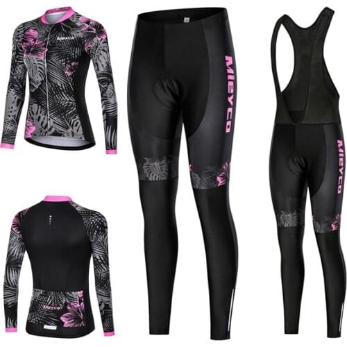 Cycling Sets Sport Outfit For Woman Autumn Quick Dry MTB Bike Jersey Long Sleeve Pro Sportswear Uniforme Ciclismo BMX Clothing