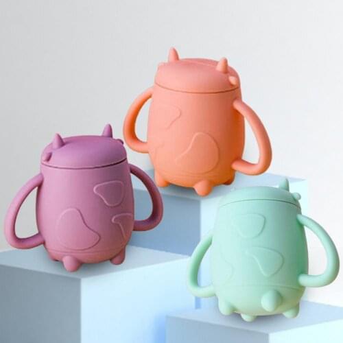 BPA Free 1 Set Eco-friendly Children Drink Cup Reusable Kids Mug Cute Shape for Toddler