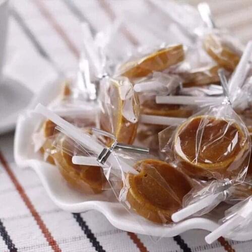 100Pcs/Lot Open Opp Bag Plastic Candy Lollipops Packaging Solid Color Birthday Wedding Party Supply