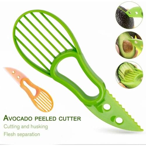 3-in-1 Avocado Slicer Fruit Peeler Cutter Pulp Separator Butter Cutting Easy To Use Kitchen Vegetable Tools kitchen Accessories