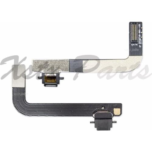 50PCS Charging Port Dock Connector Flex Cable Lightning Black for iPad 4 4th Gen