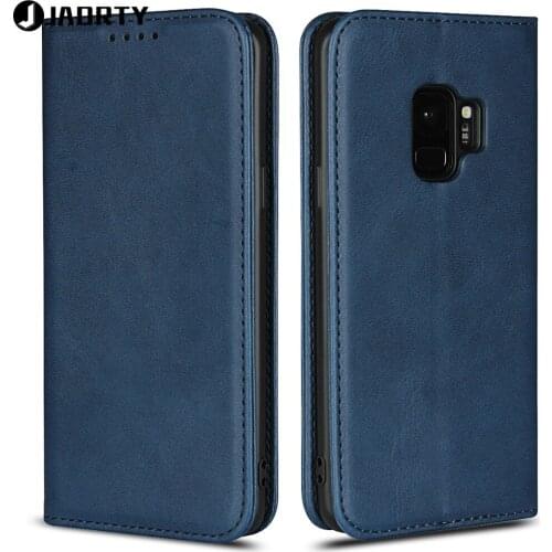 Jaorty Case On For Coque Samsung Galaxy S9 Cover For Samsung S9 Case Luxury Leather Wallet Magnet Phone Flip Stand Cases