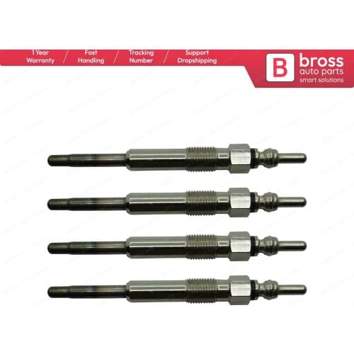 Bross Auto Parts BGP23-1 4 Pcs Heater Glow Plugs GX98, N10579202, GN046 for VW Audi Seat Skoda Fast Shipment Ship From Turkey