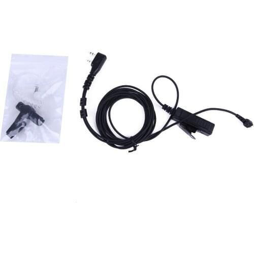 Hot Selling Clear Tube Anti-radiation Security Headset Earphone Earpiece for Kenwood Walkie Talkie Wholesale Baofeng Earpiece